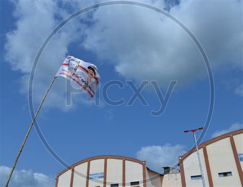 Image Of Jana Sena Party Symbol Glass Tumbler On A Flag Pc Picxy