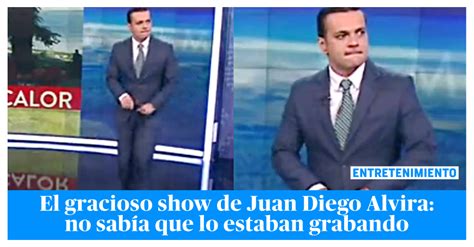 Juan Diego Alvira no sabía que lo estaban grabando e hizo tremendo show