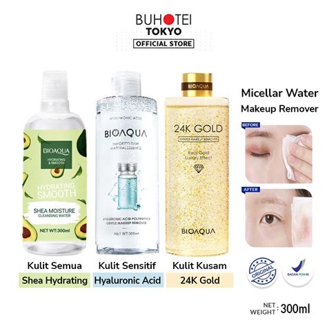 Jual Buhotei Bioaqua Makeup Remover Micellar Water Hyaluronic Acid