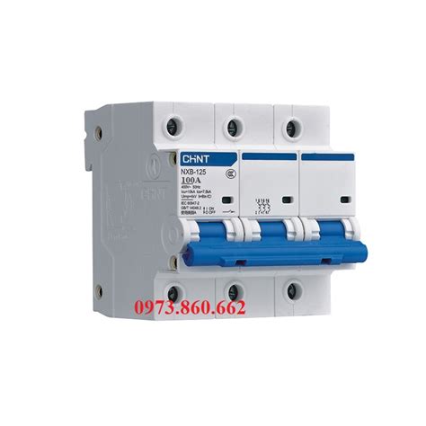 Aptomat MCB 3P 100A CHINT NXB 125 10KA ÁT TÉP 3 PHA 100A Thiết bị điện