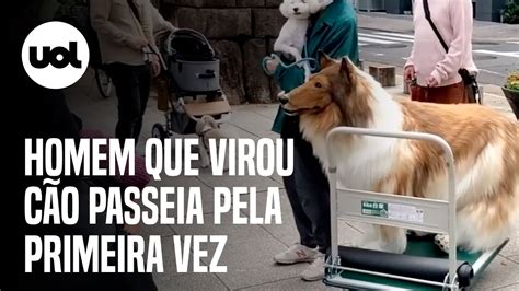 Homem Que Virou C O Faz Sucesso Em Primeiro Passeio Canino Veja