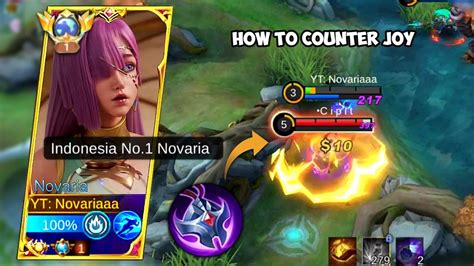 HOW TO COUNTER META JOY JUNGLER WITH HERO NOVARIA TOP 1 GLOBAL