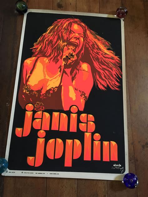 Janis Joplin 1969 Original Rare Vintage Silkscreened Etsy Australia