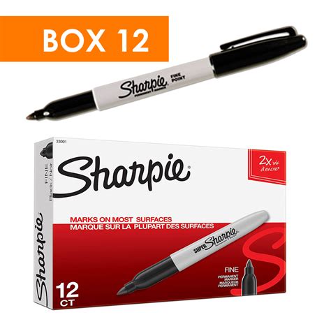 Sharpie Fine Black Bx12 Pr Office Solutions