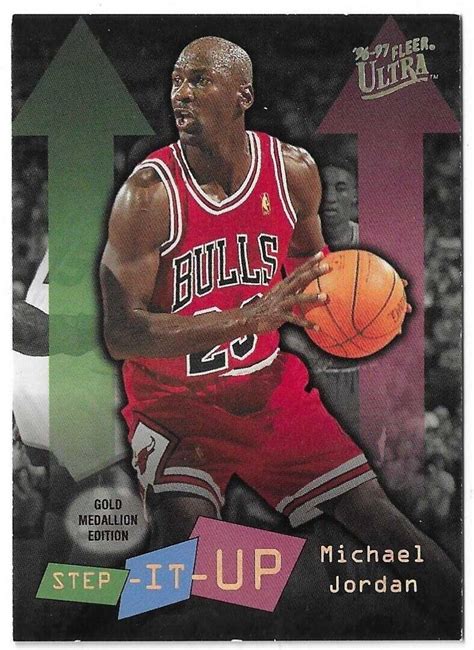 Fleer Ultra Michael Jordan Step It Up Gold Medallion Edition