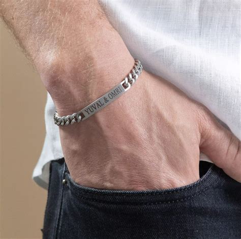Roman Numeral Bracelet Mens Silver Bracelet Coordinate Bracelet Gps
