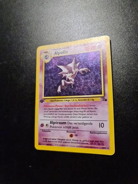 Alpollo Spectrum Carte Pokemon 1st Edition Kaufen Auf Ricardo