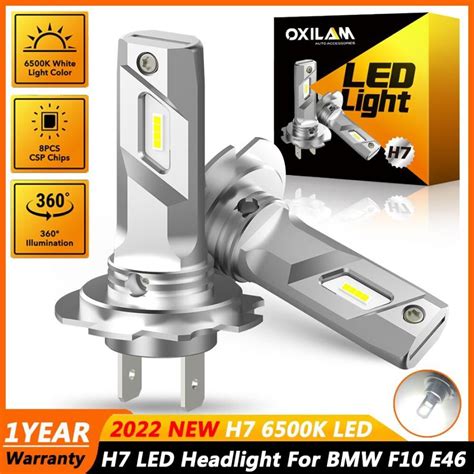 Oxilam 2個H7 LED 360 bmw E46 E90 E60 F30 E84 320i E87 F20 E39 F10 LED