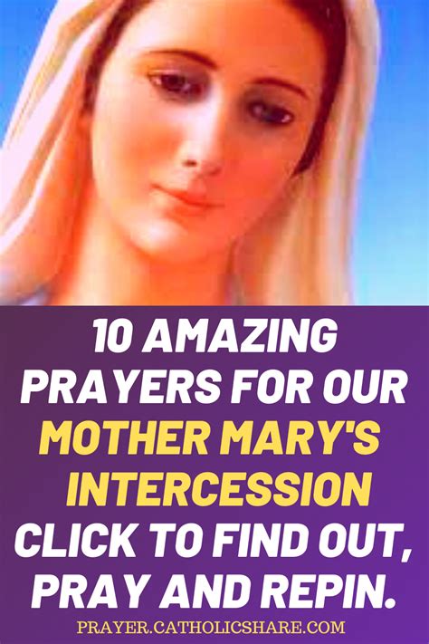 10 Powerful Prayers For Virgin Mary S Intercession Artofit