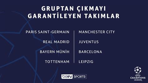 beIN SPORTS Türkiye on Twitter Şampiyonlar Ligi nde 5 hafta