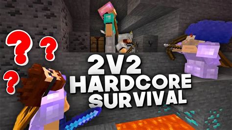 2v2 Hardcore Survival Challenge 200 IQ Plays Minecraft YouTube