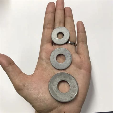 แหวนอแปะ แหวนรอง ชบฮอทดพ HDG ขนาด หน Flash Washer Hot Dip Galvanized ชน พก
