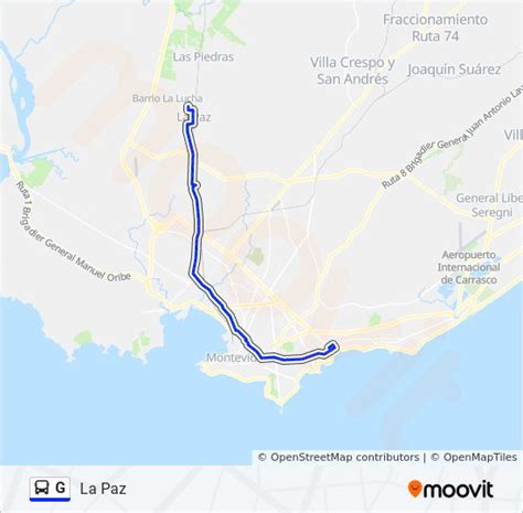 Ruta G Horarios Paradas Y Mapas La Paz Actualizado