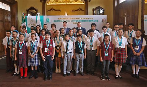 Nuevo Le N Reconoce Excelencia Acad Mica De Alumnos De La Olimpiada Del