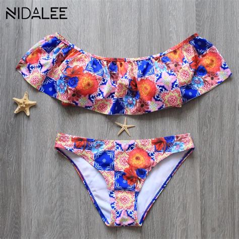 Sexy Off Shoulder Bikinis Women Swimwear 2018 New Brazilian Bikini Set