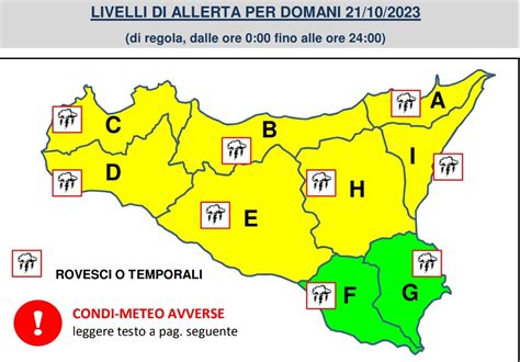 Allerta Meteo Gialla Un Sicilia Dopo Linferno Le Piogge Intense