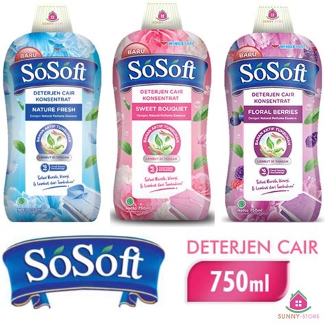 Jual Sosoft Liquid Detergent Ml Fresh Bottle So Soft Sweet Bouquet