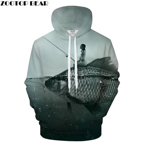 3d Tropical Fish Funny Hoodies For Fishinger Fisherman Men Women Long