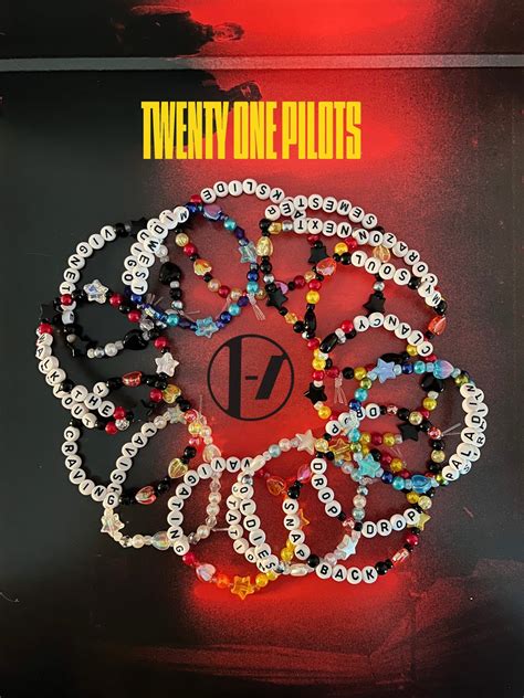 5 Pack Twenty One Pilots Clancy Tour Mystery Friendship Bracelets Etsy