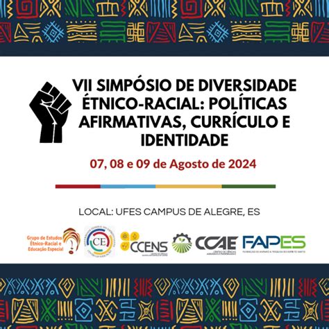 Vii Simp Sio De Diversidade Tnico Racial Pol Ticas Afirmativas