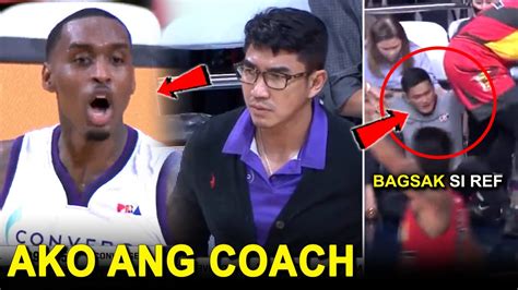 NADAMAY Pati Referee Nabangga Ng SMB Import Converge Import Ayaw