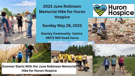 June Robinson Memorial Hike For Huron Hospice Take A Hike Willy