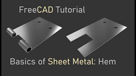 Freecad Tutorial Sheet Metal Basics For Begginers Plate With Rope