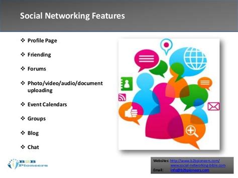 What social networking features are important to have in Your social