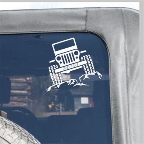 Jeep Life Decal Jeep Vinyl Decal Wheeling Decal Jeep Window Etsy