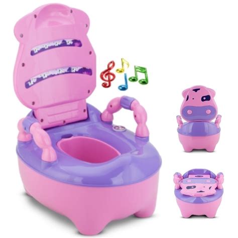 Troninho Pinico Infantil Fazendinha Musical Rosa Shopee Brasil