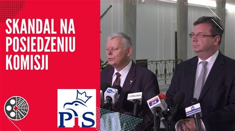 Skandal Na Posiedzeniu Komisji Konferencja Prasowa Pis Youtube