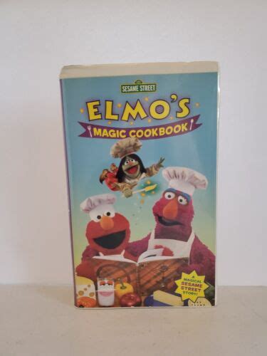 Sesame Street Elmos Magic Cookbook Vhs Clamshell