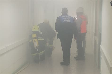 El Huc Realiza Un Simulacro De Incendio En Una Planta Tercera De Hospitalización Con Evacuación