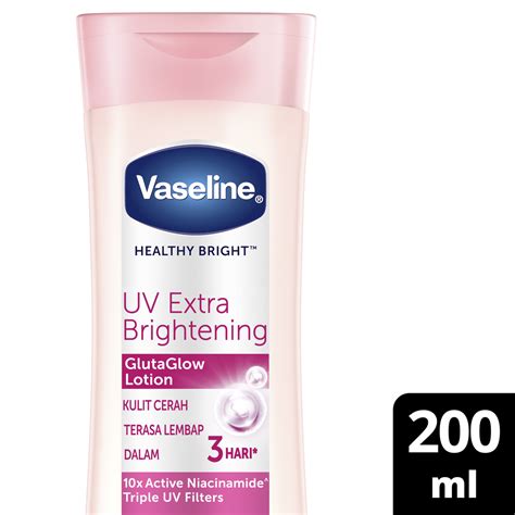 Jual Vaseline Lotion Healthy Bright Uv Extra Brightening 200 Ml Di