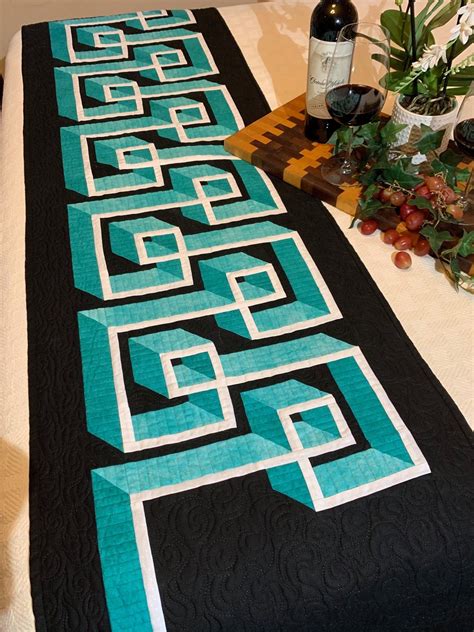 3d Effect Quilted Table Or Bed Runner Pattern Directions Hard Copy You Make It Finished