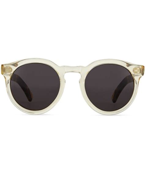 Illesteva（イレステーバ）の「illesteva Leonard Ii Round Sunglasses Clear（サングラス