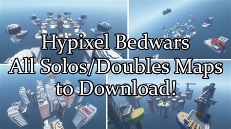 All Hypixel Bedwars Solos Doubles Maps To Download For Single Player Free Of Course Youtube