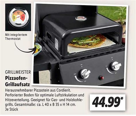 Grillmeister Pizzaofen Grillaufsatz Angebot Bei Lidl Prospekte De