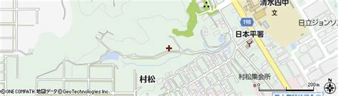 静岡県静岡市清水区村松の地図 住所一覧検索｜地図マピオン