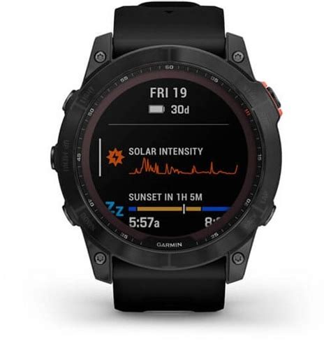 Garmin Fenix X Solar Sportuhr Schwarz Schiefergrau Online Kaufen Bei