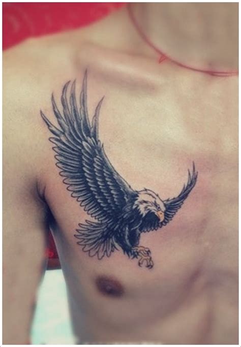 Soaring Eagle Chest Tattoo