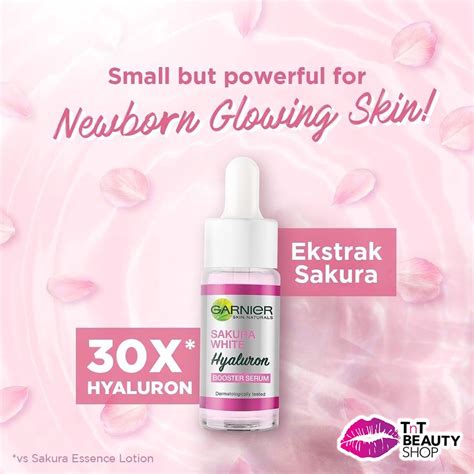 Jual Garnier Sakura Glow Hyaluron 30x Booster Serum Skin Care 15ml