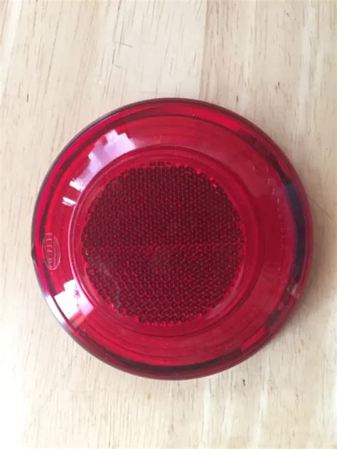 VINTAGE BMW HELLA Tail Light Lens W Logo For Coffee Can On 2 Rear