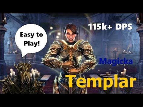 Easy Magicka Templar Pve Build K Dps Infinite Archive Dlc Nl