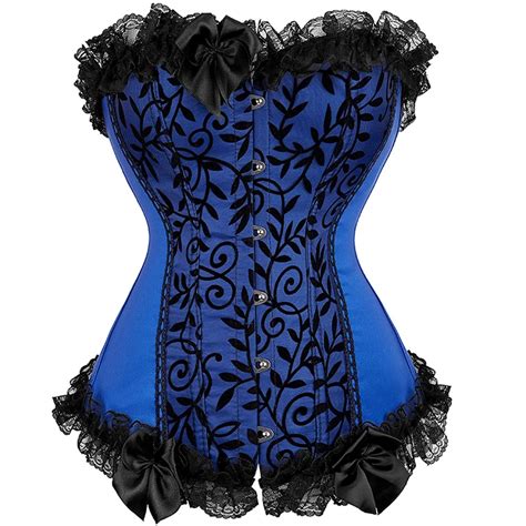 Sapubonva Corset Bustier Top Sexy Women Victorian Corselet Overbust