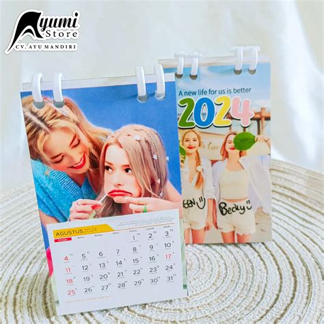 Mini Aesthetic Calendar 2024 Theme Freenbecky Spiral Shopee Philippines