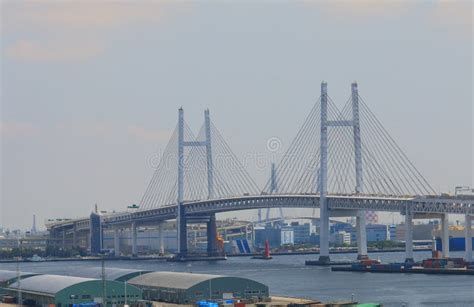 Yokohama Bay Bridge Cityscape Japan Stock Photo - Image of ...