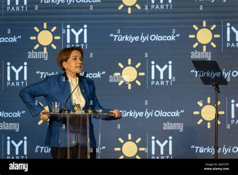 Meral Ak Ener A Former Mhp Deputy Gives A Speech During The Launch Of