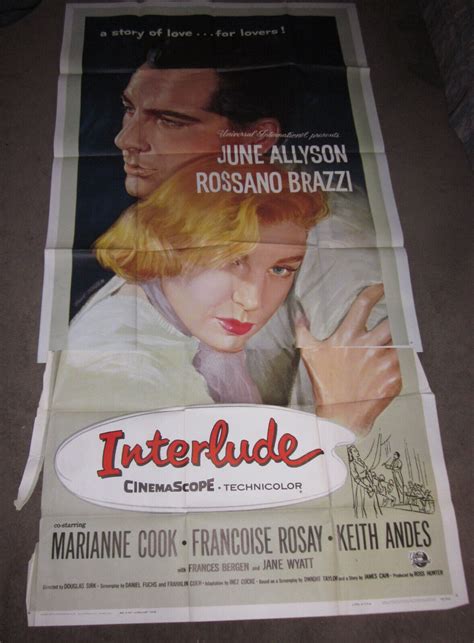 Original 3 Sheet Movie Poster 1957 Interlude June Allyson Ebay