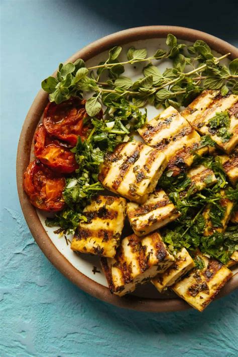 Grilled Tofu With Chimichurri Recipe Aegean Delight